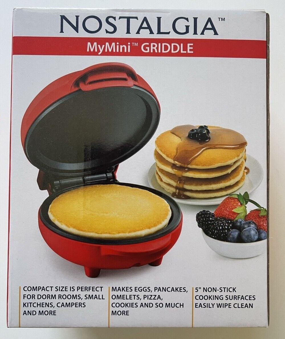 Nostalgia My Mini Griddle Non-Stick Compact  5" NIB